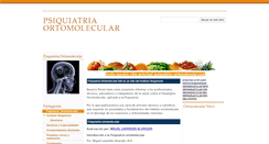 Desktop Screenshot of info.psiquiatria-ortomolecular.com